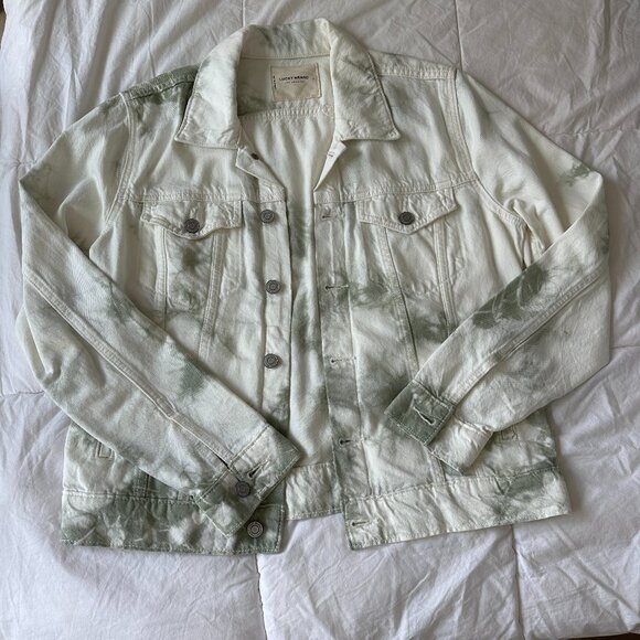 Lucky Brand Tie Dye Tomboy Trucker Jacket Size L - Picture 2 of 5